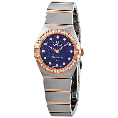 omega constellation blue dial ladies watch|ladies omega constellation watch sale.